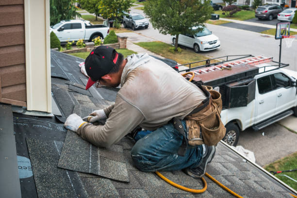 Professional Roofing technician working in Jamestown, PA